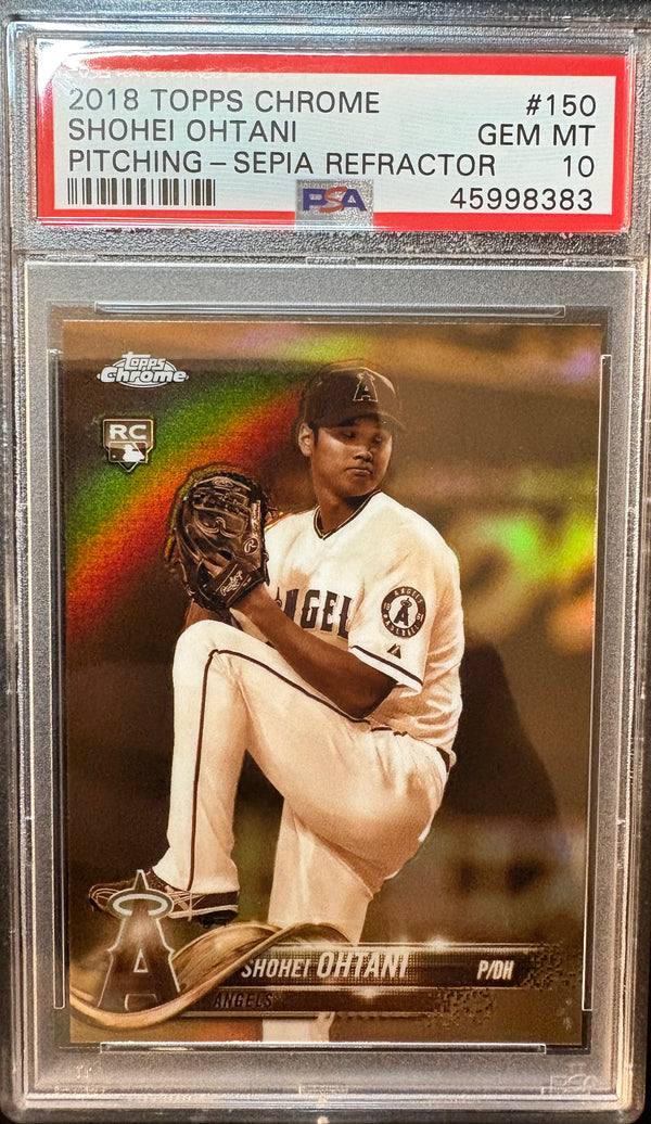 Shohei Ohtani - 2018 Topps Chrome Sepia Refractor (Rookie)