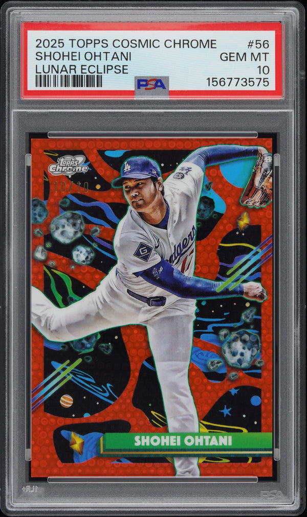 Shohei Ohtani - 2025 Topps Cosmic Chrome - Lunar Eclipse /10 (Bookend)