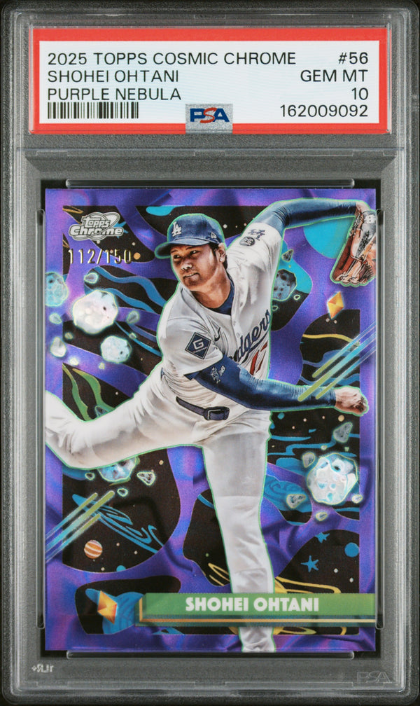 Shohei Ohtani - 2025 Topps Cosmic Chrome - Purple Nebula #56