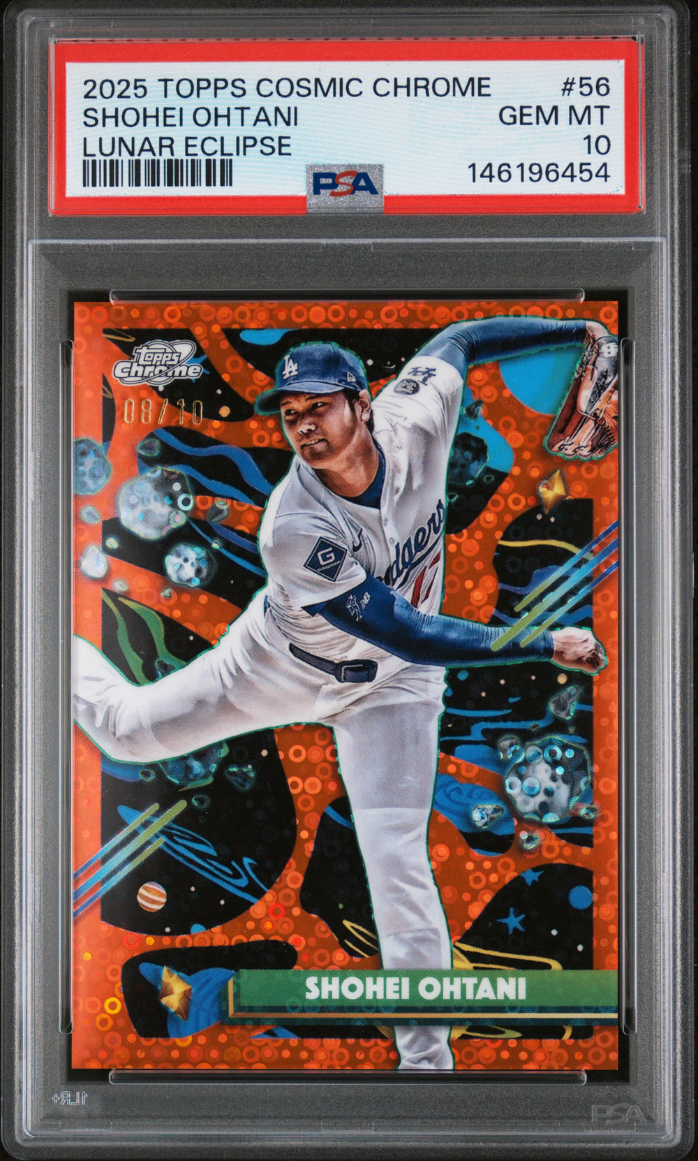 Shohei Ohtani - 2025 Topps Cosmic Chrome - Lunar Eclipse /10 Front