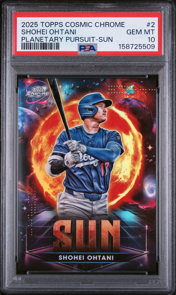 Shohei Ohtani - 2025 Topps Cosmic Chrome Planetary Pursuits - Sun