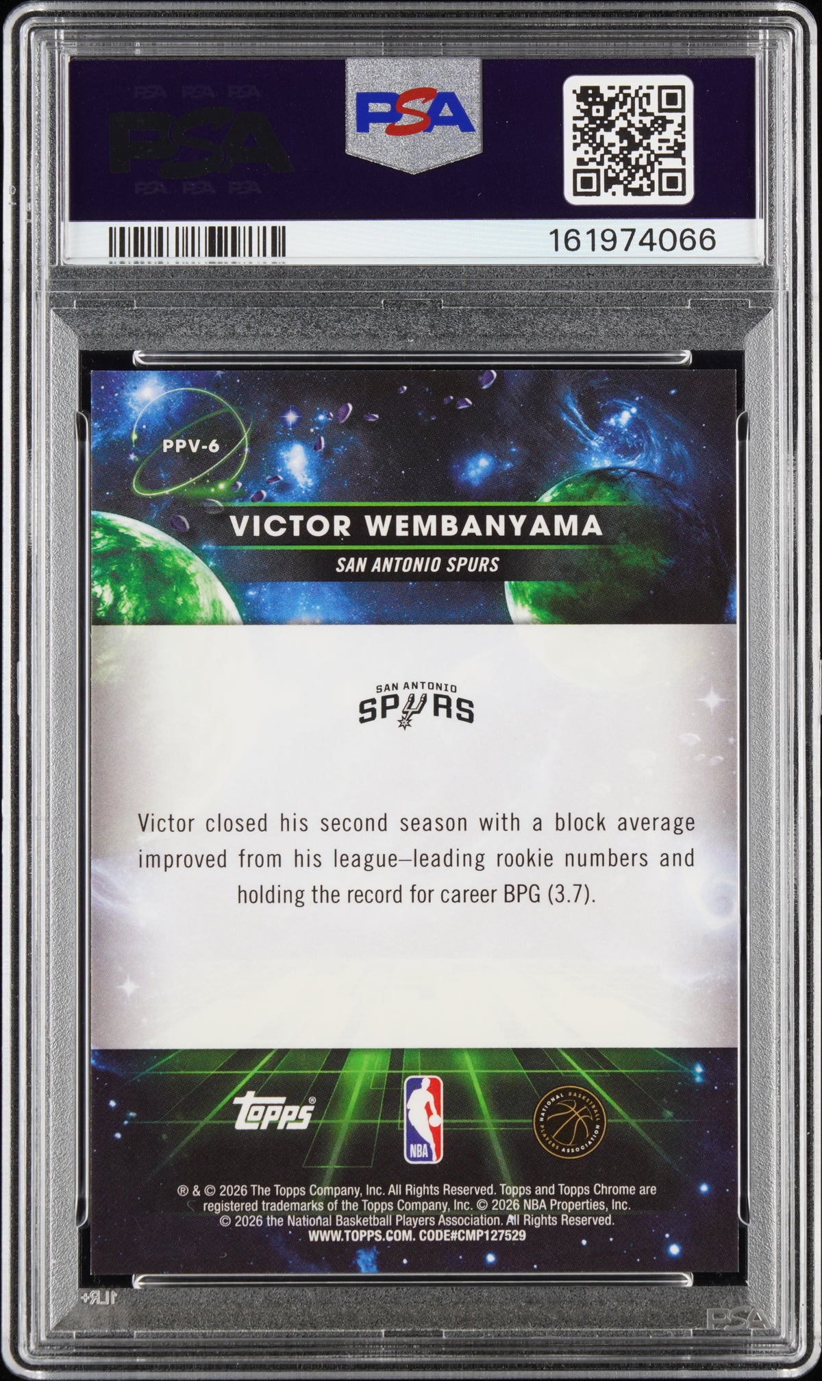 Victor Wembanyama - 2025 Topps Cosmic Chrome - Planetary Pursuit Venus