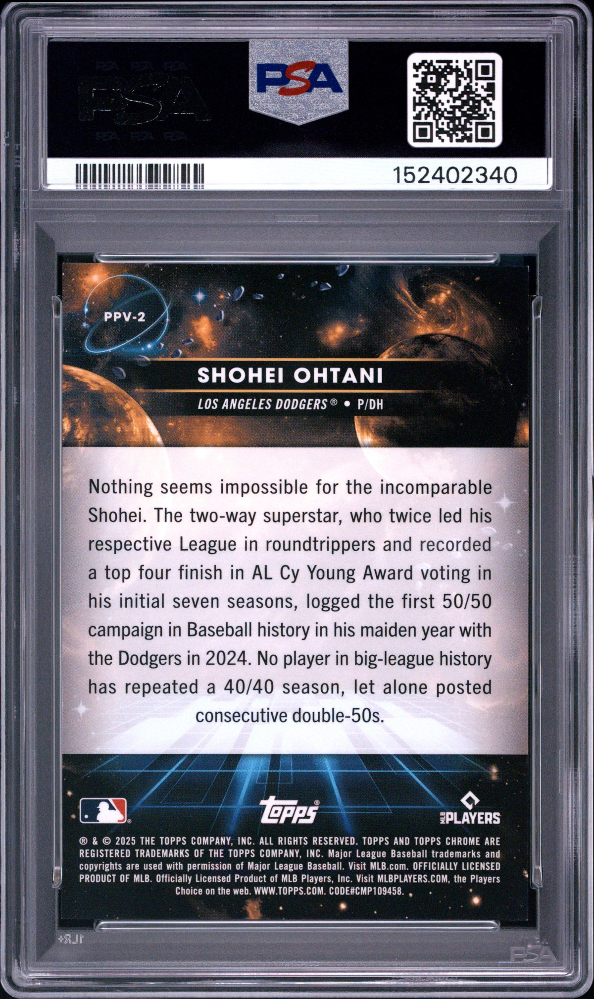 Shohei Ohtani - 2025 Topps Cosmic Chrome Planetary Pursuit - Venus