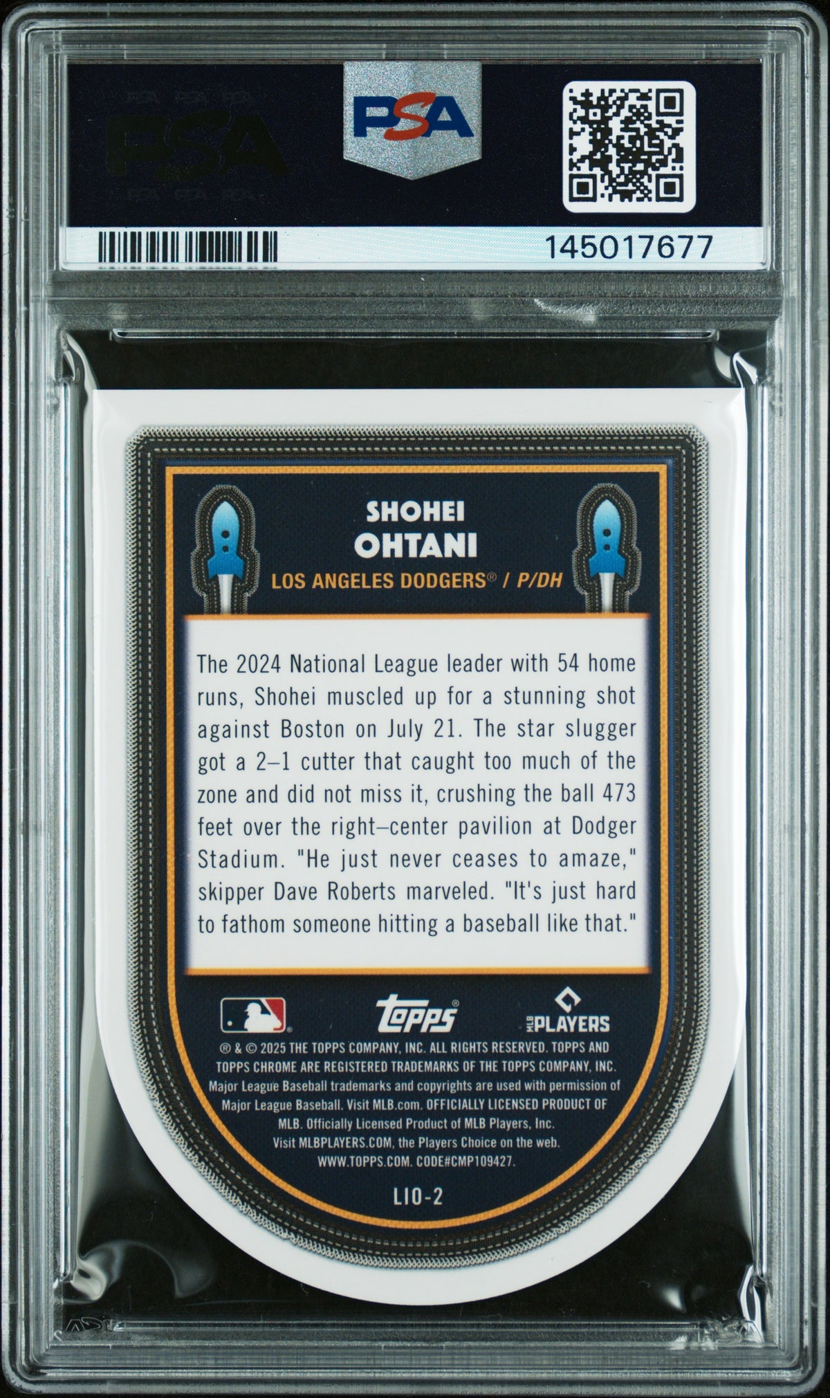 Shohei Ohtani - 2025 Topps Cosmic Chrome Launched Into Orbit Gold /50