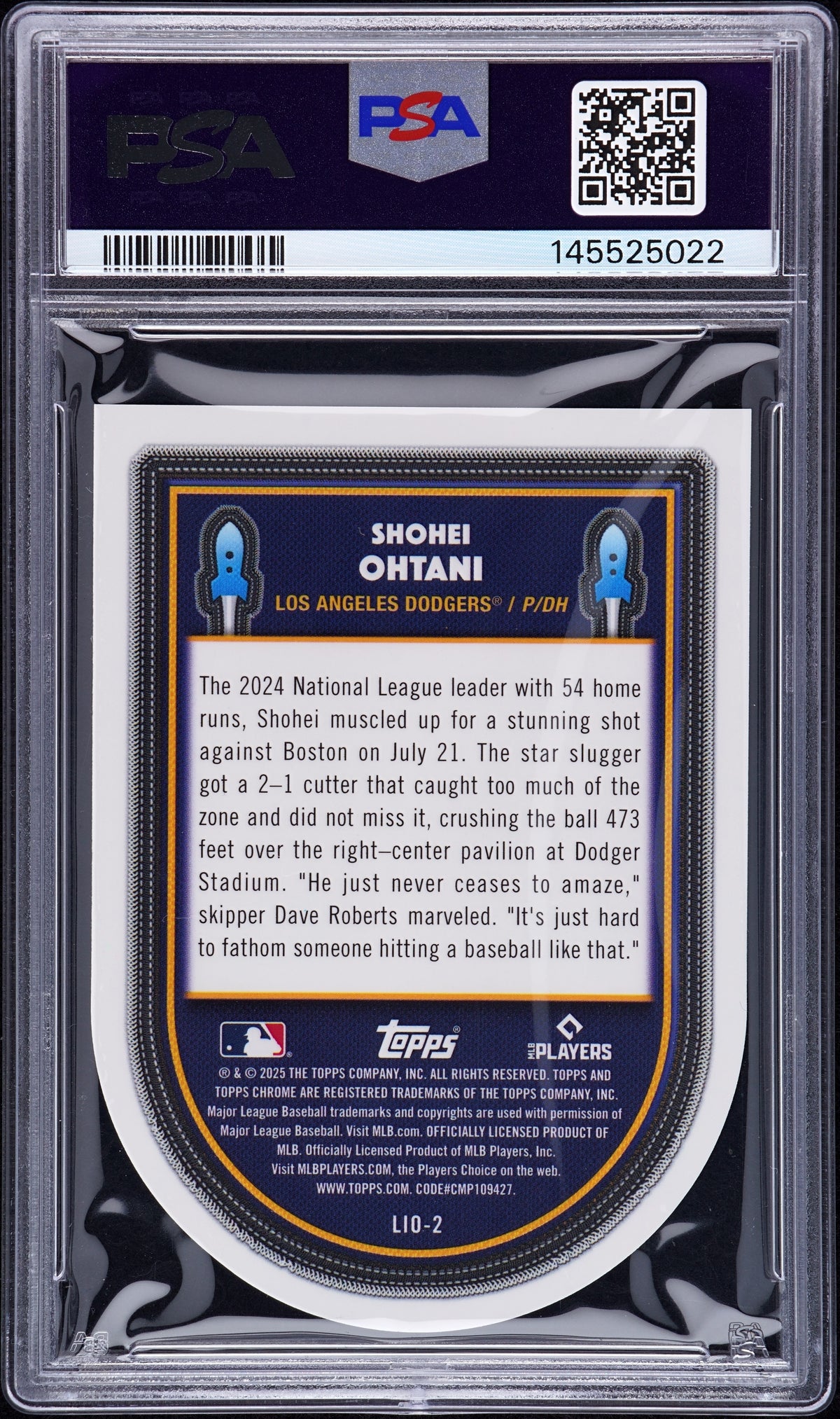 Shohei Ohtani - 2025 Topps Cosmic Chrome Launched Into Orbit Red Flare /5